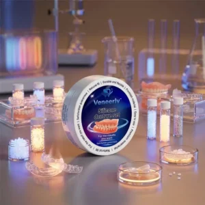 Veneerly™ Silicone Denture Set with flexible heat-softening silicone