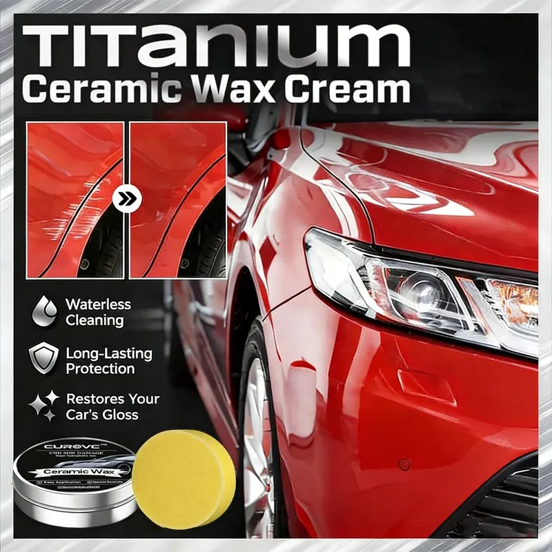 Curovc™ Titanium Ceramic Wax Cream for car paint and exterior panel care