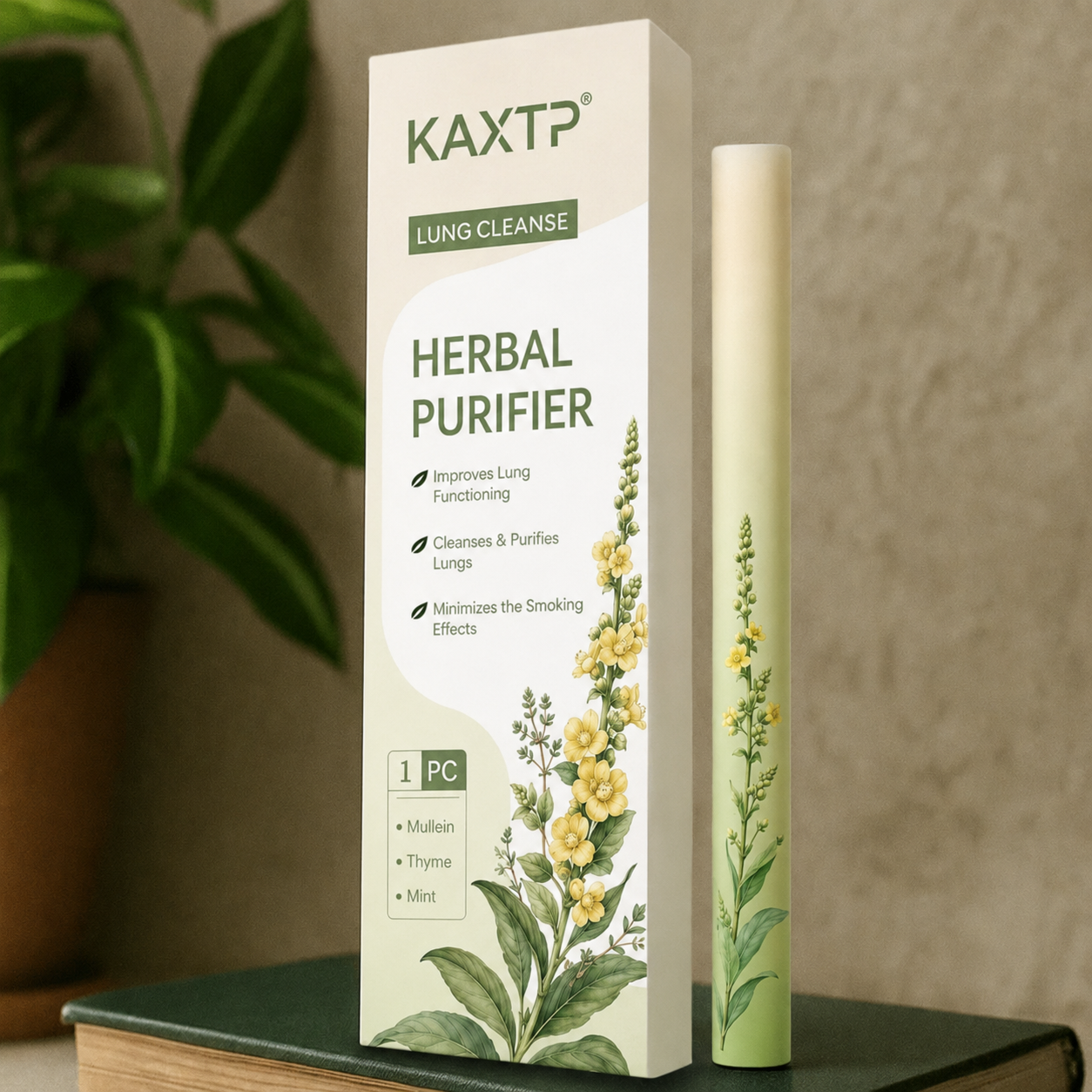 KAXTP® Lung Cleanse Herbal Purifier with mullein, thyme and mint
