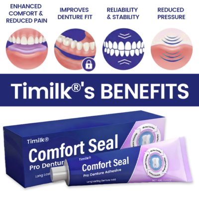 Timilk® zinc-free denture adhesive strip