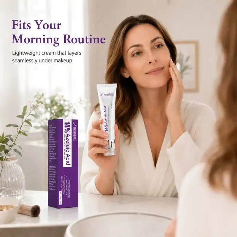 Nuvelliana™ 14% Azelaic Acid Cream with Niacinamide, Tranexamic Acid, Hyaluronic Acid, and Salicylic Acid