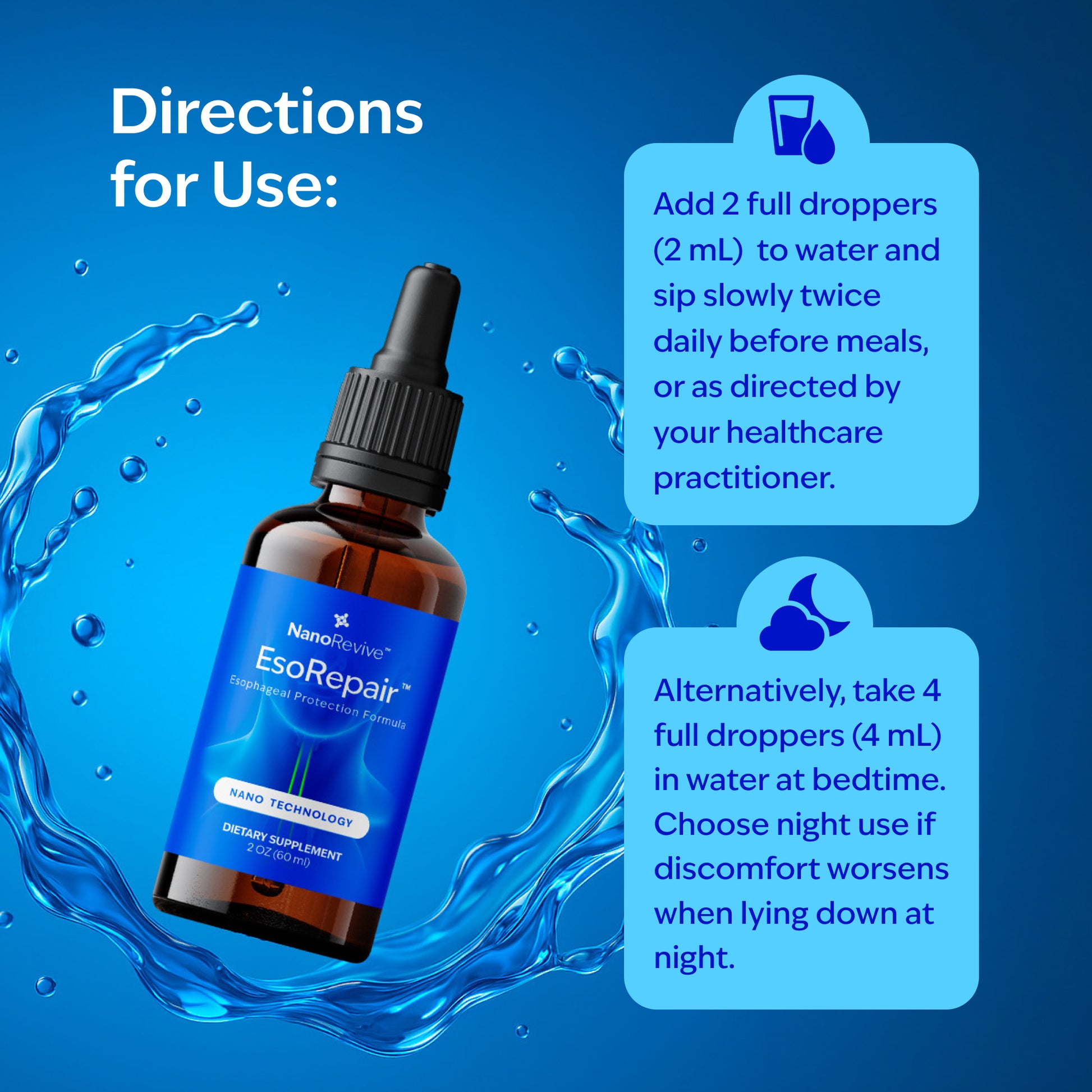 NanoRevive™ esophageal support drops