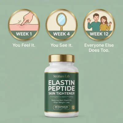 Stratum Lab® 1,000 mg marine elastin peptide capsules