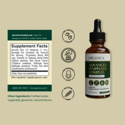 Organica Advanced Lymphatic Complex for daily botanical supplementation