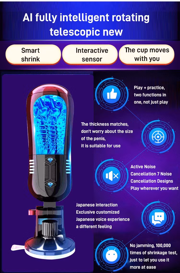 YAGOO Double Hole Masturbation Cup with TPR, ABS and suction base