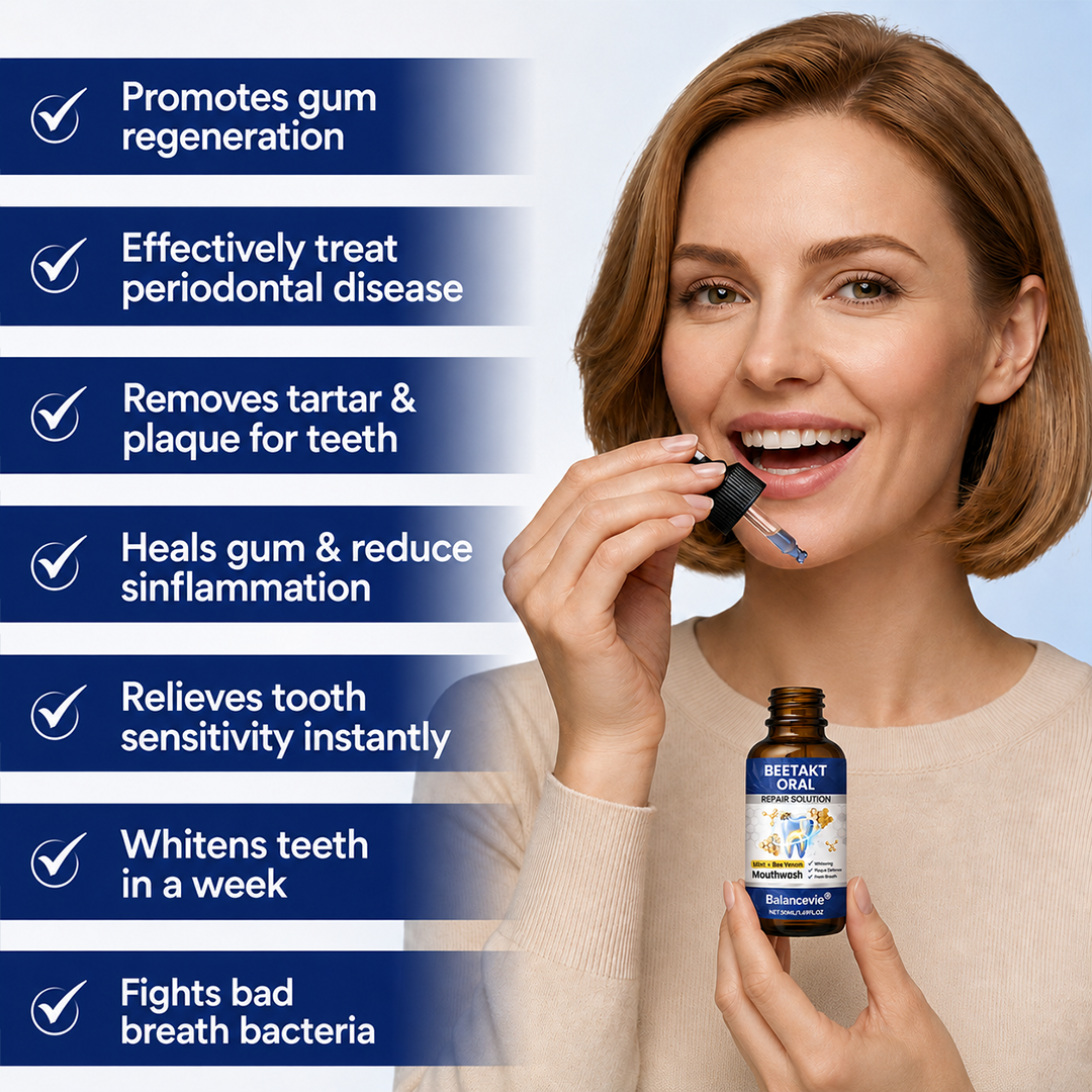 BalanceVie® BeeTakt Oral Repair Solution — Mint + Bee Venom Mouthwash