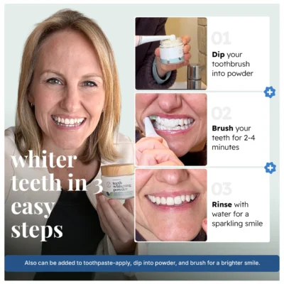 EcoBrightSmile® Triple Action Teeth Whitening Powder