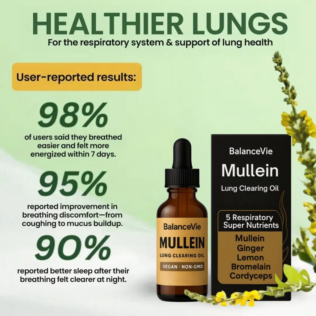 BalanceVie Mullein Botanical Oil with mullein, ginger and lemon