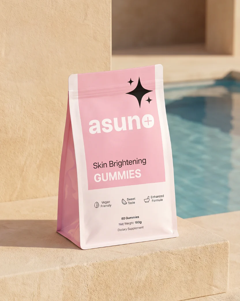 asuno+ Skin Brightening Gummies with Vitamin C and Glutathione