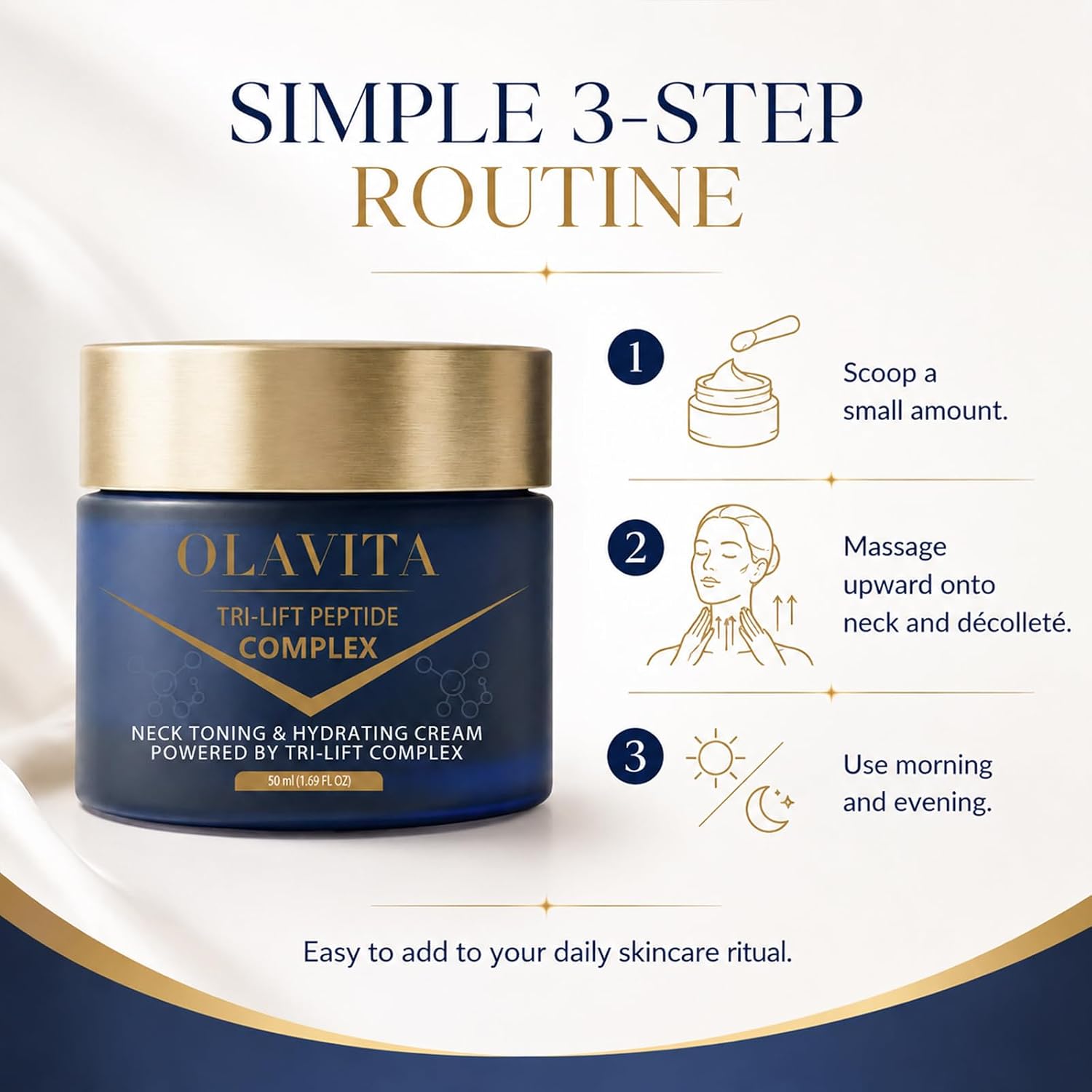Olavita peptide face and neck cream
