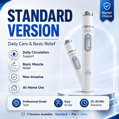 ÉnergieAlpha® shock wave massager with multiple energy outputs