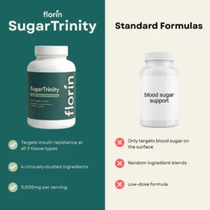 Florin SugarTrinity Blood Sugar Support Supplement for daily wellness use