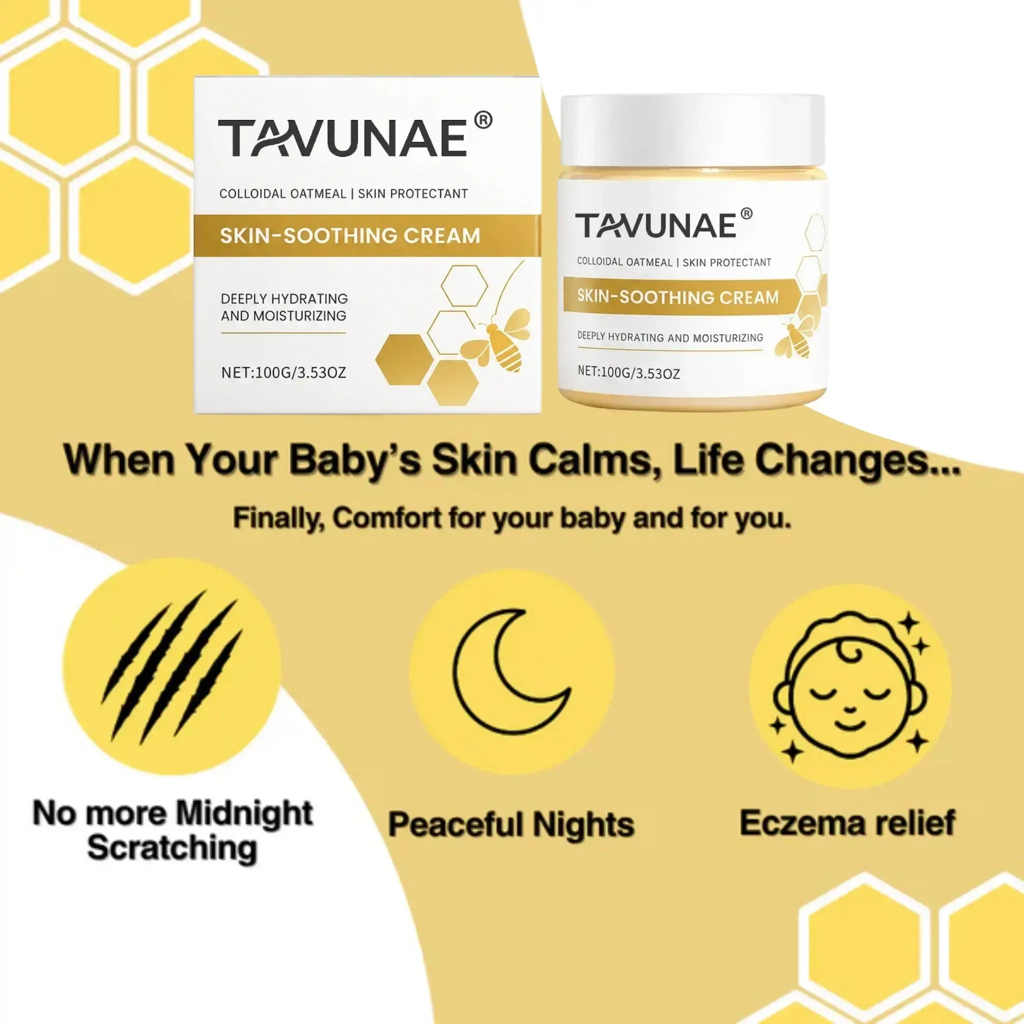 TAVUNAE® colloidal oatmeal skin protectant cream
