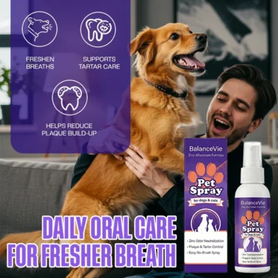BalanceVie Zinc-Gluconate Pet Spray For Dogs & Cats for daily oral care