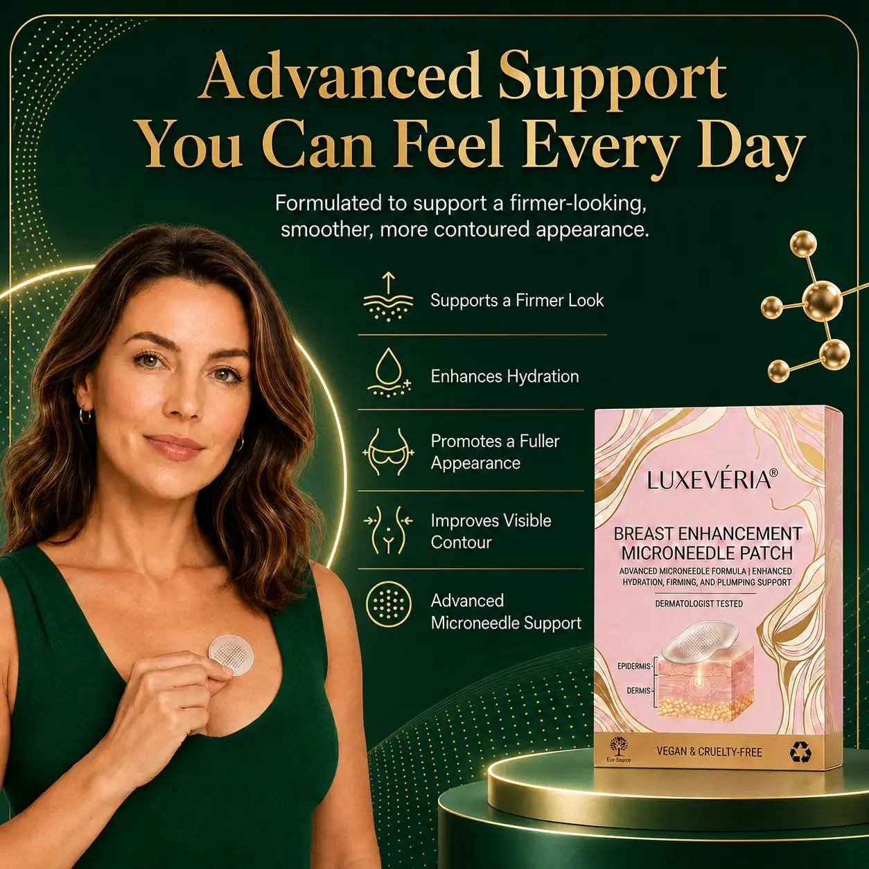 Luxevéria® Breast Enhancement Microneedle Patch