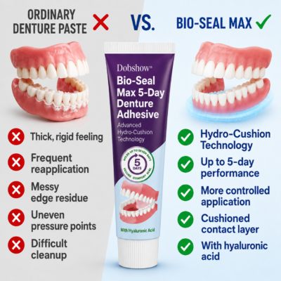 Dobshow® Bio-Seal Max Denture Adhesive with Hydro-Cushion Technology