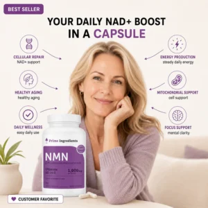 Prime Ingredients NMN Ultimate 10-in-1 Dietary Supplement with NMN and resveratrol