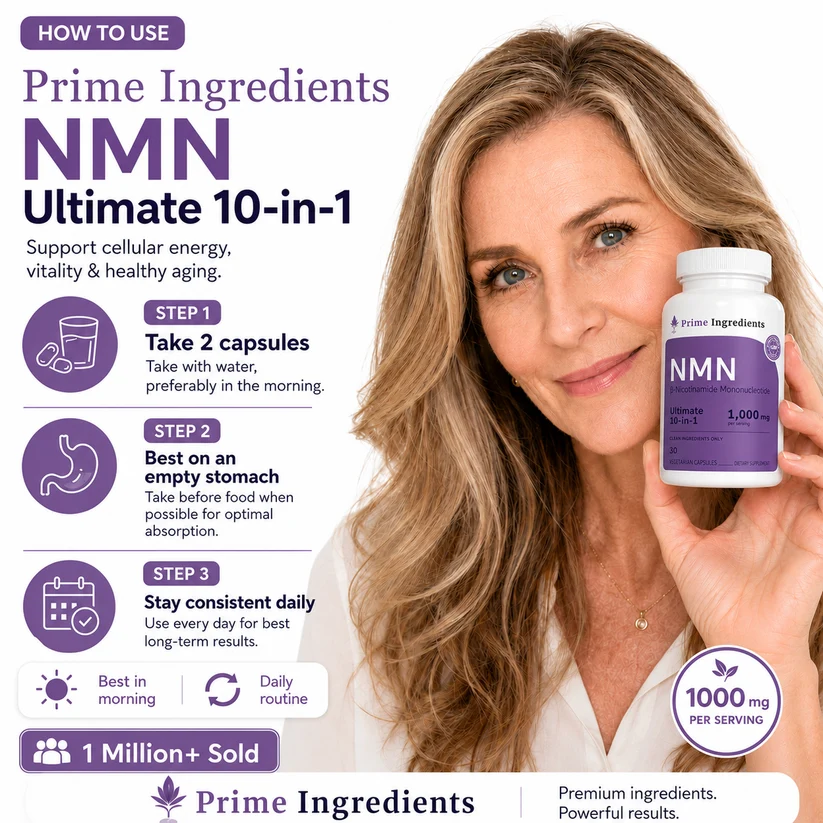 Prime Ingredients NMN Ultimate 10-in-1 Dietary Supplement