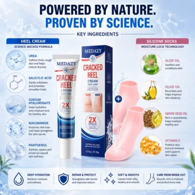 MEDAZY™ Heel Recovery System with urea and salicylic acid cream