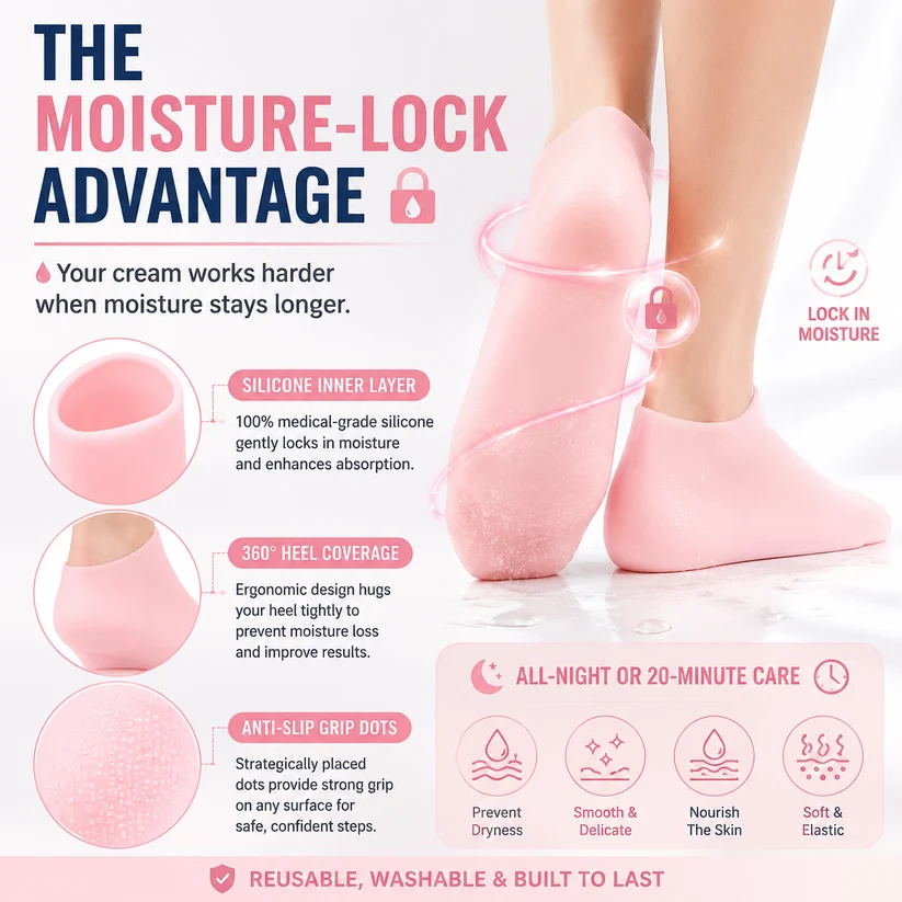 MEDAZY™ heel cream and silicone sock foot care set