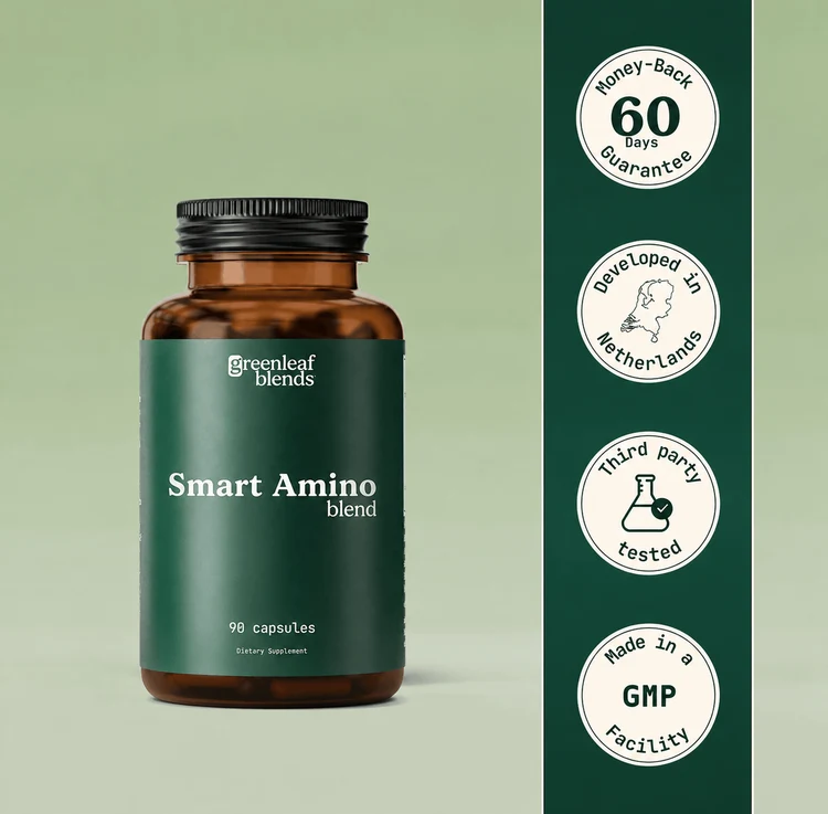 Greenleaf Blends Smart Amino Blend for daily amino acid supplementation
