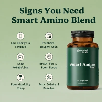 Greenleaf Blends Smart Amino Blend with 90 capsules