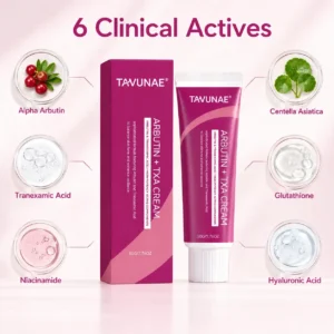 Tavunae® Arbutin + TXA Cream for uneven skin tone