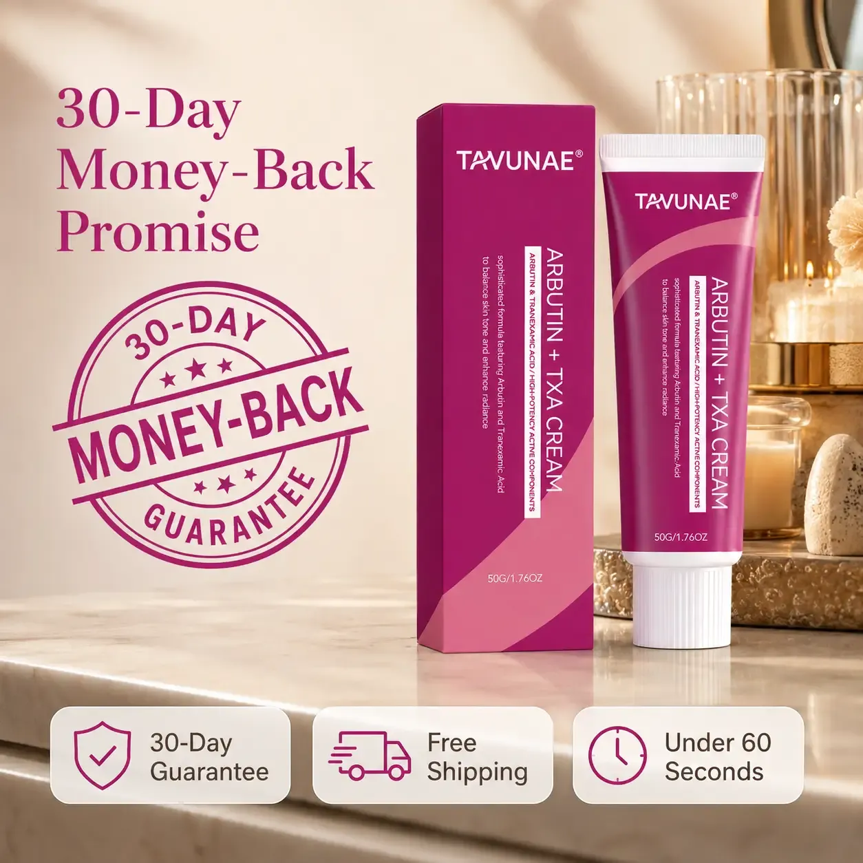 Tavunae® Arbutin + TXA Cream