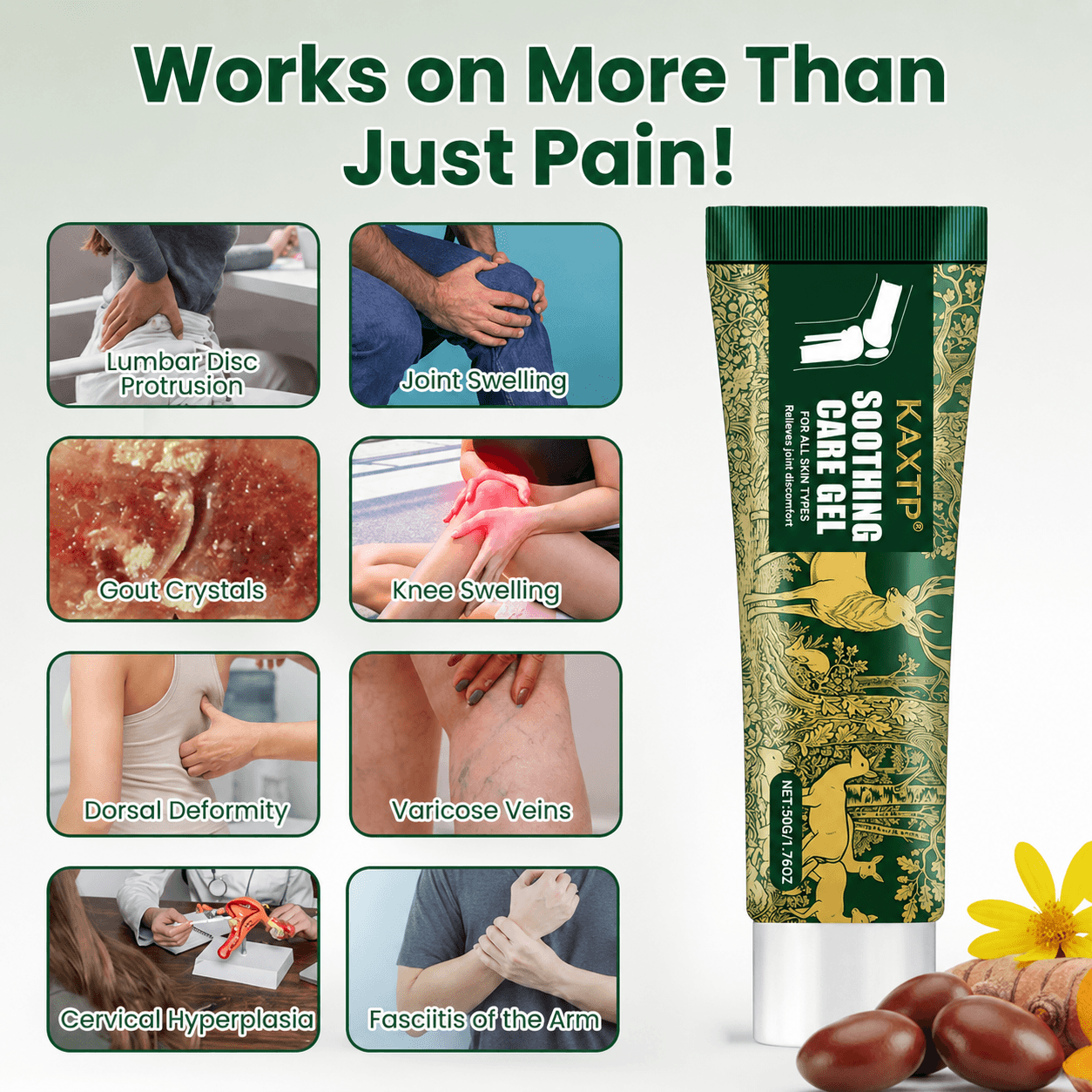 KAXTP® Silver Ion Joint Care Gel with silver ion technology and botanical extracts