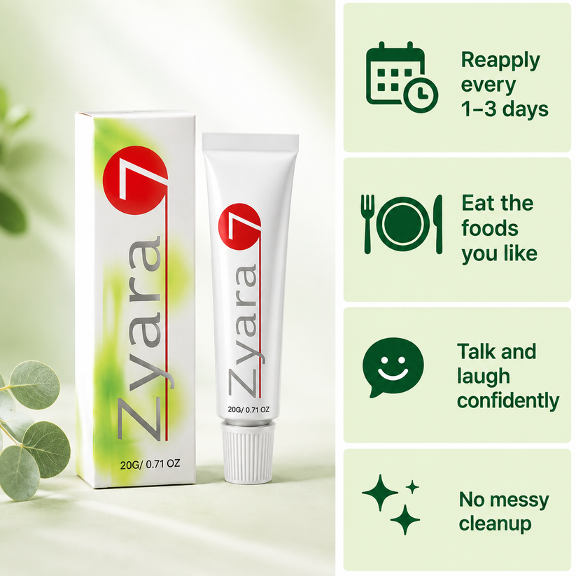 Zyara™ denture reliner in a tube format
