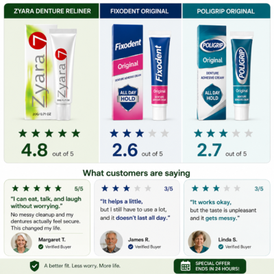 Zyara™ reliner designed as an alternative to adhesive paste
