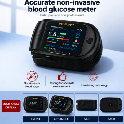 DarkFairy™ Non-invasive Blood Glucose Meter with optical fingertip sensor