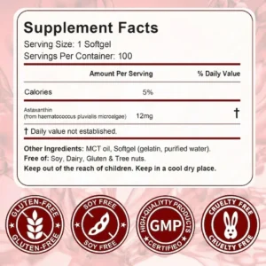 Thrive Nutrition astaxanthin softgels