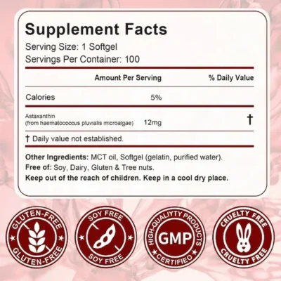Thrive Nutrition astaxanthin softgels