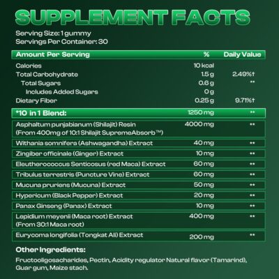 SUPREMEMALE men's herbal gummies