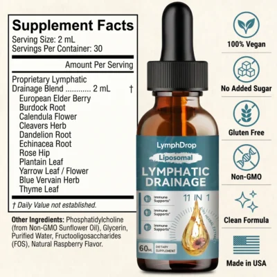 LymphDrop™ Liposomal Lymphatic Drainage Drops