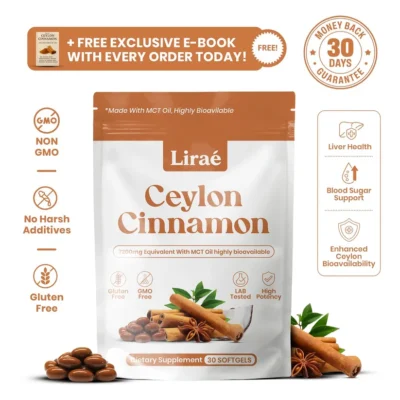 Liraé non-GMO Ceylon cinnamon softgels