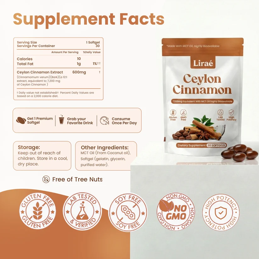 Liraé 30 softgels resealable pouch