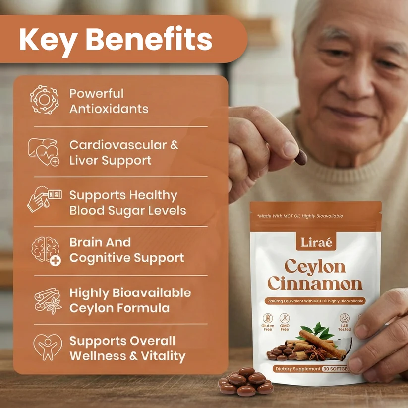 Liraé 12:1 Ceylon cinnamon extract softgels