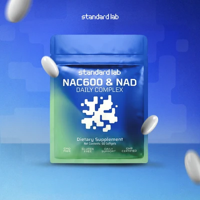 The Standard Lab 600 mg NAC softgel supplement