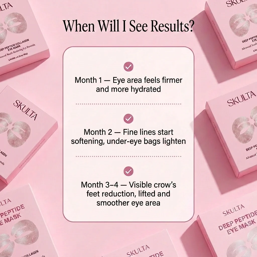 SKULTA Deep Peptide Collagen Eye Mask with peptides and hydrolyzed collagen