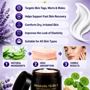 Metabellis 10-IN-1 Skin Restoration Cream with centella asiatica and shea butter