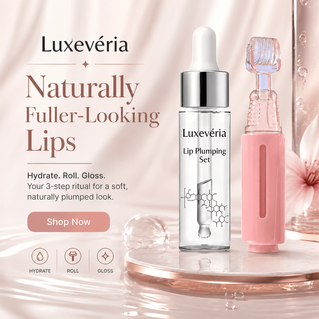 Luxevéria 0.3 mm lip rolling tool