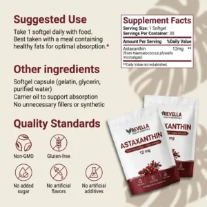 Revella Health Essentials astaxanthin softgels