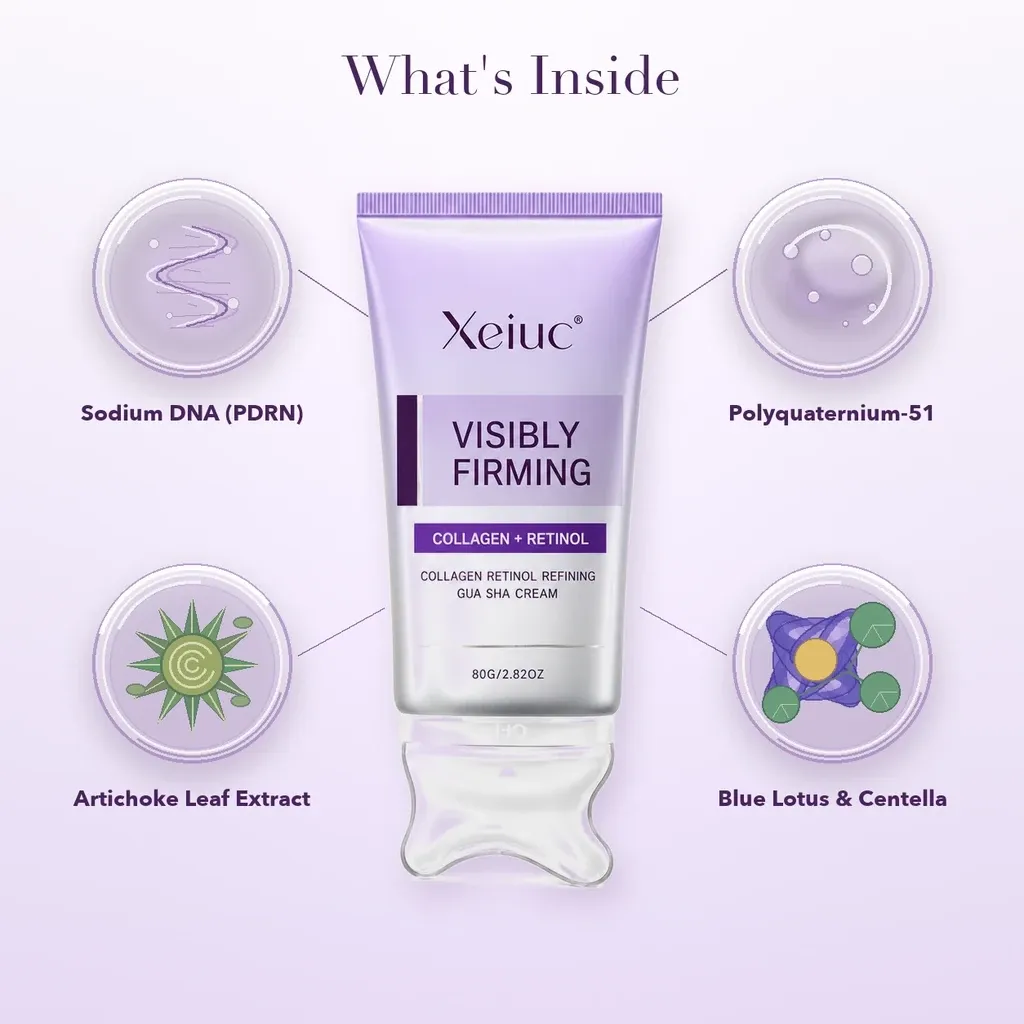 Xeiuc® gua sha neck cream with botanical extracts