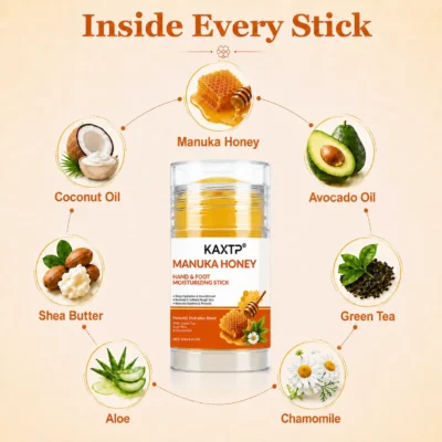 KAXTP® Manuka Honey Hand & Foot Moisturizing Stick with Aloe Vera and Chamomile