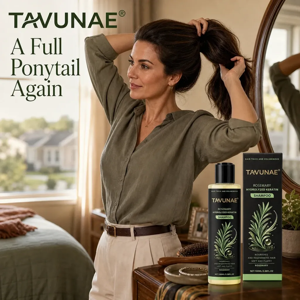 TAVUNAE® Rosemary Hydrolyzed Keratin Shampoo for daily hair washing