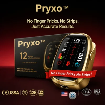 Pryxo™ 12-in-1 Smart Health & Vitals Monitoring Device for personal wellness tracking