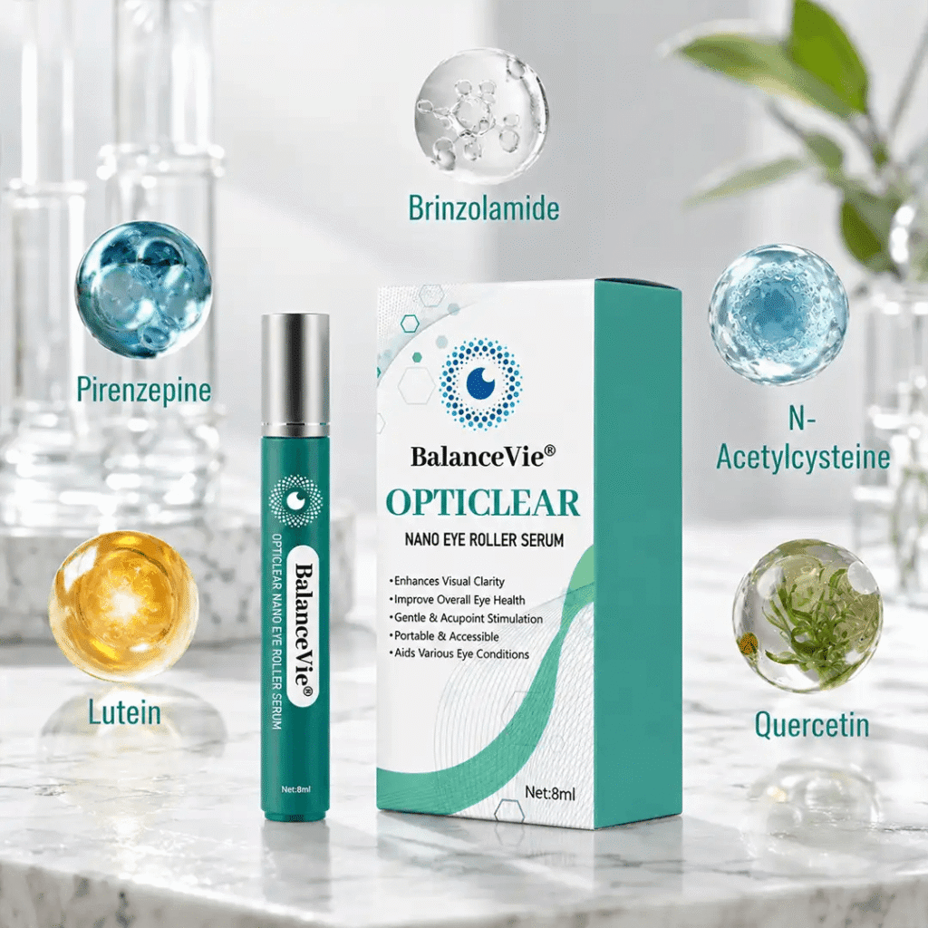 BalanceVie® OptiClear Nano Eye Roller Serum with lutein and quercetin