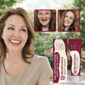 Relieflogix Dental Adhesive with zinc-free formula